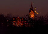 Crescent Moon with Courthouse