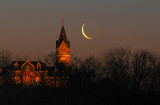 Crescent Moon with Courthouse