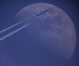 Moon & Plane Passage