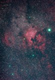 The North America and Pelican Nebulae, Cygnus