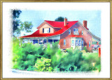 Lake House Watercolor by Sunny - Feb 2007