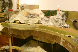 Alternate angle showing rocks near future bridge abutment