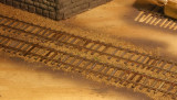 Track to the right of the viaduct at Erin, weathered