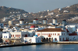 View of Mykonos town from Porto mykonos