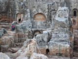 Visitor surveying scene