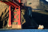 The underside and a tiny island with old lighthouse