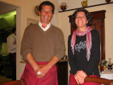 Two of our 3 favorite people at <a href=http://tinyurl.com/2vw6pa target=_blank>Ai Quattro Venti</a>