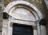 Detail on door. Church was built atop older existing structure-6th C?