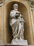 Statue outside the Pitigliano Cathedral of Saints Peter and Paul