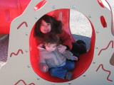 Sarah and Noah at the playground