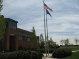 PSU Harrisburg Library and Flags