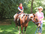 Kyle going on a Pony Ride