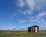 MC #115 Inland water - Cabin and Pond by Jerry Curtis