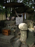 Minor outer shrine with sacred balls