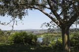 View up Victoria Nile towards dam at Jinja