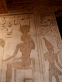 Nefertari depicted as Hathor. - Nefertari afgebeeld als Hathor.