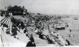 Busy beach scene