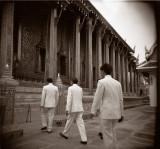 4 men walking