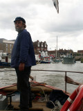May 8 - Colin at the helm when we escorted the MTB 104 out of Sandwich