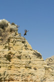 Diving from the rocks in Lagos, Algarve