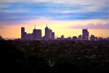 Melbourne City Sunset