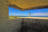 Lighthouse through the bunker