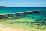 Pier and clear water