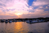 Sunset on the marina