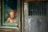 Statue in the window
