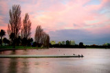 Albert Park Lake at dusk