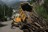 timber delivered, along the road to HSJ