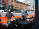 construction workers, where theres now the Standards restaurant