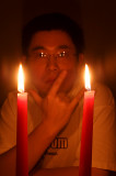 12-10-06 : Candle light self-portrait