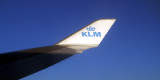 A 747 from KLM on its way to Houston
