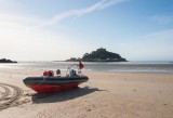 CRW_00549-Edit-Edit.jpg St Michael's Mount, beach, surf and inshore rescue boat - Marazion - © A Santillo 2003