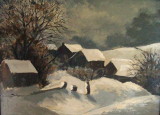 Thornton in Winter, acrylic
