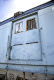 Barstow old mail car and sliding door