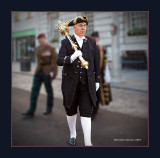 The Town Sergeant, prepares to head the procession of Civic Dignitaries