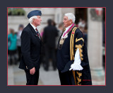 The Mayor of Colchester, talking to a Veteran of the Royal Air Force 