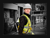 Construction worker at WillieGees Colchester 