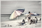 Vintage Beach Scene 