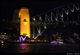 Sydney Harbour Bridge and Vivid light show