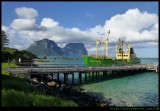 Lord Howe Island - Jetty with the Island trader ship