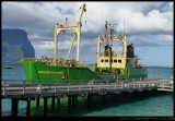 Lord Howe Island - Jetty with the Island trader ship