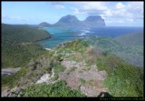 Mt Lidgbird and Mt Gower, from Mt Eliza