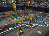 Grand Opening of a Lego store at the mall.