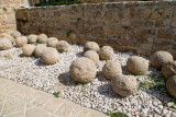 Antique cannon balls
