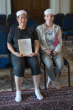 Sonia and Ania at the Dar-e-Mehr Zoroastrian Temple