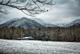 A little snow in Cades Cove.