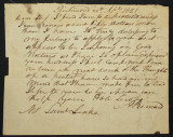 April-26-1821 request for a $50.00 loan signed by A. Bernard.